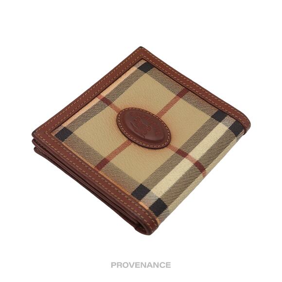 🔴 Burberry Bifold ID Card Wallet - Nova Check Brown - Picture 4 of 6